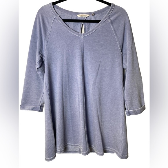 Soft Surroundings Keyhole Back Cotton Top - Picture 1 of 7